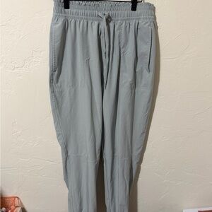 Abercrombie & Fitch Light Gray Elastic Waist Joggers